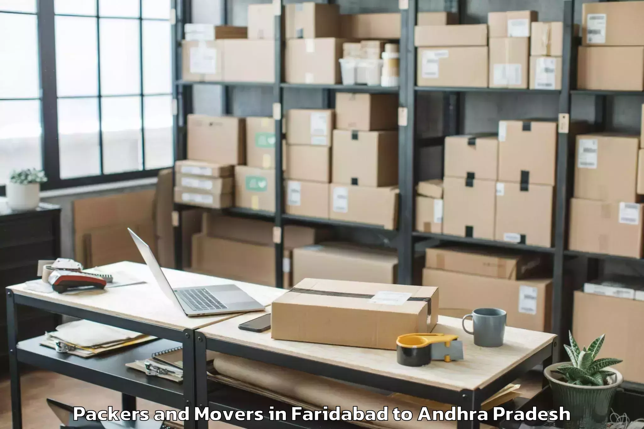 Expert Faridabad to Konthamuru Packers And Movers